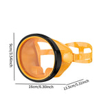 Maxbell Snorkel Diving Mask No Fogging Comfortable Portable Oval Glass Scuba Goggles orange black