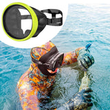 Maxbell Snorkel Diving Mask No Fogging Comfortable Portable Oval Glass Scuba Goggles fluorescent yellow