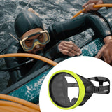 Maxbell Snorkel Diving Mask No Fogging Comfortable Portable Oval Glass Scuba Goggles fluorescent yellow