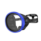 Maxbell Snorkel Diving Mask No Fogging Comfortable Portable Oval Glass Scuba Goggles blue