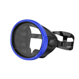 Maxbell Snorkel Diving Mask No Fogging Comfortable Portable Oval Glass Scuba Goggles blue