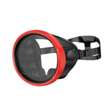 Maxbell Snorkel Diving Mask No Fogging Comfortable Portable Oval Glass Scuba Goggles red