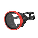 Maxbell Snorkel Diving Mask No Fogging Comfortable Portable Oval Glass Scuba Goggles red