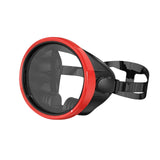 Maxbell Snorkel Diving Mask No Fogging Comfortable Portable Oval Glass Scuba Goggles red