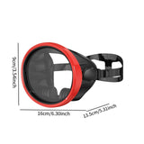 Maxbell Snorkel Diving Mask No Fogging Comfortable Portable Oval Glass Scuba Goggles red