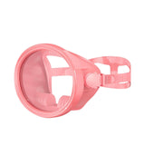 Maxbell Snorkel Diving Mask No Fogging Comfortable Portable Oval Glass Scuba Goggles pink