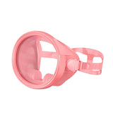 Maxbell Snorkel Diving Mask No Fogging Comfortable Portable Oval Glass Scuba Goggles pink