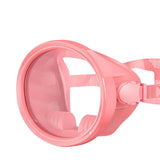 Maxbell Snorkel Diving Mask No Fogging Comfortable Portable Oval Glass Scuba Goggles pink
