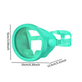 Maxbell Snorkel Diving Mask No Fogging Comfortable Portable Oval Glass Scuba Goggles fluorescent green