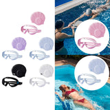 Maxbell Swimmer Glasses with Swim Cap Swimming Glasses Swim Eyewear Swimming Goggles Pink