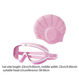 Maxbell Swimmer Glasses with Swim Cap Swimming Glasses Swim Eyewear Swimming Goggles Pink