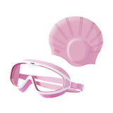 Maxbell Swimmer Glasses with Swim Cap Swimming Glasses Swim Eyewear Swimming Goggles Pink
