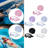 Maxbell Swimmer Glasses with Swim Cap Swimming Glasses Swim Eyewear Swimming Goggles Pink
