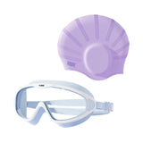 Maxbell Swimmer Glasses with Swim Cap Swimming Glasses Swim Eyewear Swimming Goggles Violet