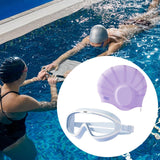 Maxbell Swimmer Glasses with Swim Cap Swimming Glasses Swim Eyewear Swimming Goggles Violet