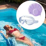 Maxbell Swimmer Glasses with Swim Cap Swimming Glasses Swim Eyewear Swimming Goggles Violet
