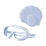 Maxbell Swimmer Glasses with Swim Cap Swimming Glasses Swim Eyewear Swimming Goggles Blue