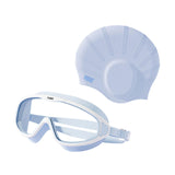 Maxbell Swimmer Glasses with Swim Cap Swimming Glasses Swim Eyewear Swimming Goggles Blue