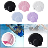 Maxbell Waterproof Swimming Hat Silicone Swim Cap for Women Men Pool Long/Short Hair Black