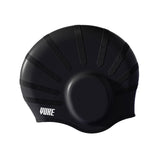 Maxbell Waterproof Swimming Hat Silicone Swim Cap for Women Men Pool Long/Short Hair Black