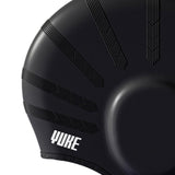 Maxbell Waterproof Swimming Hat Silicone Swim Cap for Women Men Pool Long/Short Hair Black