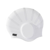 Maxbell Waterproof Swimming Hat Silicone Swim Cap for Women Men Pool Long/Short Hair White