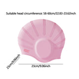 Maxbell Waterproof Swimming Hat Silicone Swim Cap for Women Men Pool Long/Short Hair Pink