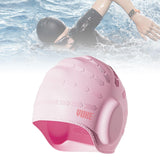 Maxbell Waterproof Swimming Hat Silicone Swim Cap for Women Men Pool Long/Short Hair Pink
