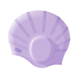 Maxbell Waterproof Swimming Hat Silicone Swim Cap for Women Men Pool Long/Short Hair Violet