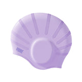 Maxbell Waterproof Swimming Hat Silicone Swim Cap for Women Men Pool Long/Short Hair Violet