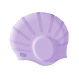 Maxbell Waterproof Swimming Hat Silicone Swim Cap for Women Men Pool Long/Short Hair Violet