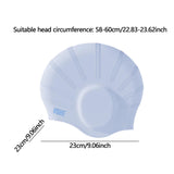 Maxbell Waterproof Swimming Hat Silicone Swim Cap for Women Men Pool Long/Short Hair Blue