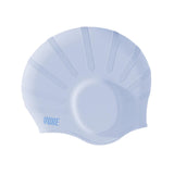 Maxbell Waterproof Swimming Hat Silicone Swim Cap for Women Men Pool Long/Short Hair Blue
