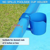 Maxbell Poolside Cup Holder Sturdy Pool Storage Basket for Hot Tub Swimming Pool