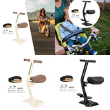 Maxbell Kids Bike Seat Metal Attachment Cycling Accessories Easy to Install Foldable Khaki