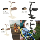 Maxbell Kids Bike Seat Metal Attachment Cycling Accessories Easy to Install Foldable Khaki