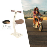 Maxbell Kids Bike Seat Metal Attachment Cycling Accessories Easy to Install Foldable Khaki