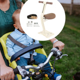 Maxbell Kids Bike Seat Metal Attachment Cycling Accessories Easy to Install Foldable Khaki