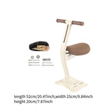 Maxbell Kids Bike Seat Metal Attachment Cycling Accessories Easy to Install Foldable Khaki