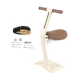 Maxbell Kids Bike Seat Metal Attachment Cycling Accessories Easy to Install Foldable Khaki