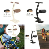 Maxbell Kids Bike Seat Metal Attachment Cycling Accessories Easy to Install Foldable Khaki