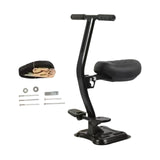 Maxbell Kids Bike Seat Metal Attachment Cycling Accessories Easy to Install Foldable Black