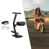 Maxbell Kids Bike Seat Metal Attachment Cycling Accessories Easy to Install Foldable Black