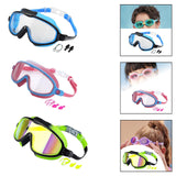 Maxbell Kids Swim Goggles Wide Vision Swim Glasses for Boys Girls Beach Water Sports Blue