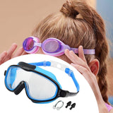 Maxbell Kids Swim Goggles Wide Vision Swim Glasses for Boys Girls Beach Water Sports Blue