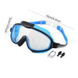Maxbell Kids Swim Goggles Wide Vision Swim Glasses for Boys Girls Beach Water Sports Blue