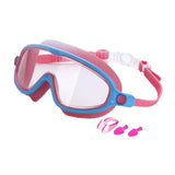 Maxbell Kids Swim Goggles Wide Vision Swim Glasses for Boys Girls Beach Water Sports Pink Blue