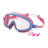 Maxbell Kids Swim Goggles Wide Vision Swim Glasses for Boys Girls Beach Water Sports Pink Blue