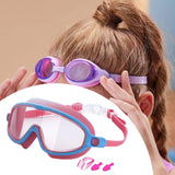 Maxbell Kids Swim Goggles Wide Vision Swim Glasses for Boys Girls Beach Water Sports Pink Blue