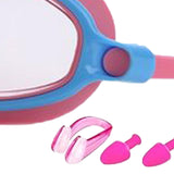 Maxbell Kids Swim Goggles Wide Vision Swim Glasses for Boys Girls Beach Water Sports Pink Blue